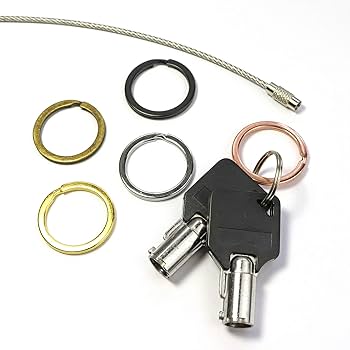 Amazon.com: Flat Key Rings Key Chain Metal Split Ring 40pcs
